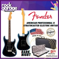 Fender American Professional II Stratocaster Electric Guitar, Rosewood Fretboard - Dark Night