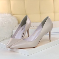 Women 7.5cm 10.5cm High Heels Lady Wedding Bridal Scarpins Shoes Luxury Designer Blue Stripper Low H
