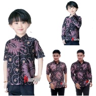 BB BATIK LELAKI BATIK ANAK Couple BATIK Father And BATIK Boy BATIK Purple Latest BATIK MAZKA BATIK