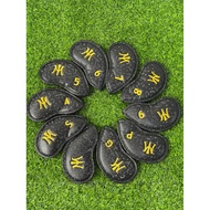 Mura Golf Iron Set Club Protector Golf Iron Set Cap Cover Single Club Cover Club Protector