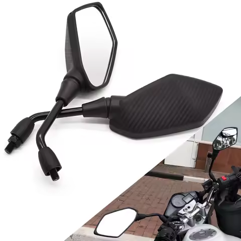 1 Pair Motorcycle Rear View Mirrors For DUCATI Monster M600 M620 M750 M900 Scrambler 1100 10mm 8mm B