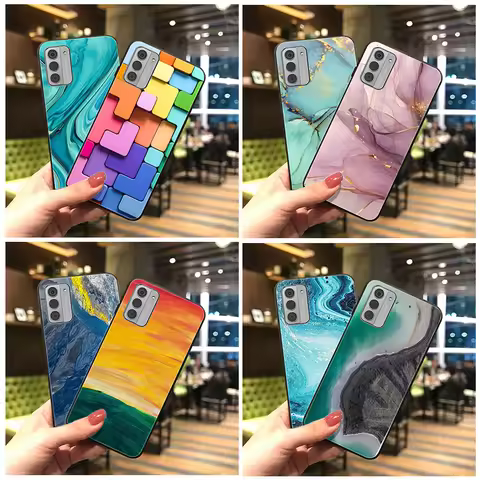 For Nokia G42 G310 G100 G22 Case C210 C300 C110 C32 C22 C12 Luxury Marble Soft TPU Silicone Phone Ca