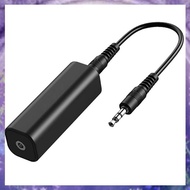 (Y W Z H)1 PCS Speaker Line 3.5mm Aux Audio Noise Filter Ground Loop Noise Isolator Eliminate Black 