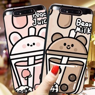 Teenage style milk tea Samsung a80 phone case