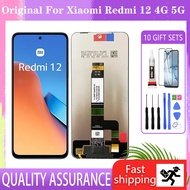 Original Redmi 12 12 5G 12C LCD Display Touch Screen With Frame Replacement