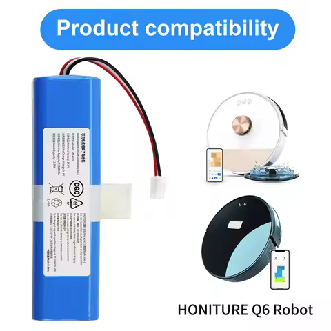 For Zoozee Z50 HONITURE Q6 Q6 Pro Se Philips FC8972 Haier TAB-T530S Robot Vacuum Battery 14.4V 6500m