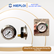 Đồng Hồ Áp Lực Không Dầu Kkgauges Chân Sau - Đo Chính Xác Bền Bỉ