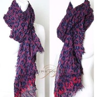 Louis Vuitton 豹紋 圍巾 (紫) 超人氣 ,全新