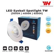 LED Eye Ball Round 2 1/2" 7W White (3000K/4000K/6500K) | Downlight