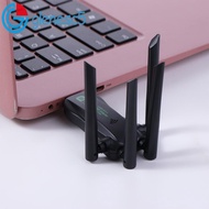 GLENES Dual Band WiFi6 USB Adapter, AX900 Bluetooth 5.4 900Mbps WiFi Dongle, Plug Play 4 Antenna 2.4