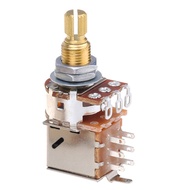 Musiclily Pro B250K Brass Pot Metric Split Standard Shaft 9.5mm Push-Pull Linear Taper Potentiometer