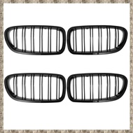 (RSDF) 4X Gloss Black Car Front Kidney Grille Grill for 5 Series F10 F11 F18 M5 2010-2017