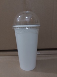 Ly giấy 22oz - 650ml Trắng Set 50-300 cái kèm nắp