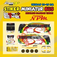 Stiker Miniatur Bus NPM