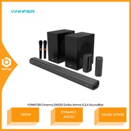 Vinnfier Hyperbar VF Cinema 1300W Dolby Atmos 5.2.2 Soundbar Bluetooth Karaoke System Speaker Soundb