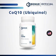 CoQ10 (Ubiquinol) (90 Capsules) RENUE BY SCIENCE Authentic From USA
