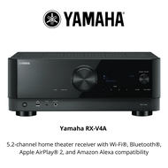 Yamaha RX-V4A 5.2-channel home theater receiver with Wi-Fi®, Bluetooth®, Apple AirPlay® 2, and Amazo