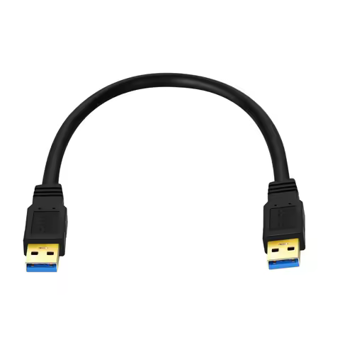 Gold USB 3.0 Extension Cable Male To Male USB3.0 2.0 Extender Cord USB A High-speed Data Transmissio