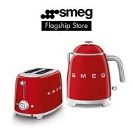 SMEG Mini Breakfast Set, 2-Slice Toaster &amp; 0.8L Kettle, Available in 7 Glossy Colours, 50's Retro Style Aesthetic