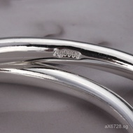 9Classic Baby S999Smooth Surface Children's Bracelet Round Stick Kids Bracelet Pure Silver Solid Sil