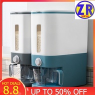 ZRShopAll : 12KG Rice Dispenser with Rinsing Cup Bekas Beras Viral Smart Rice Dispenser Kitchen St