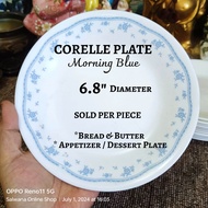 6.8inches CORELLE USA MORNING BLUE MICROWAVABLE PLATE