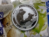 2011 CARDED AUSTRALIA KOALA BEAR SILVER COIN 1 OZ 99.9% SILVER