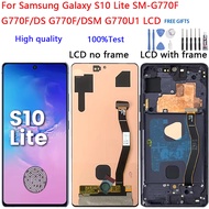 For Samsung Galaxy S10 Lite SM-G770F G770F/DS G770F/DSM G770U1 LCD Display Touch Screen Digitizer As