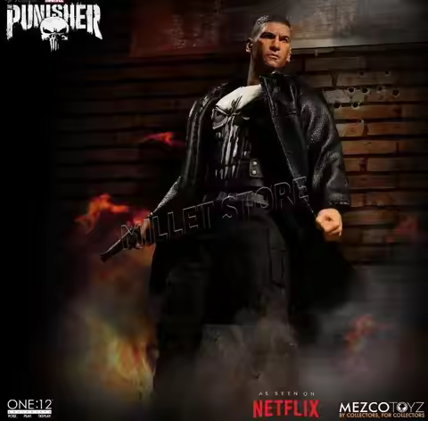 In Stock Original Mezco ONE:12 Punisher Anime Action Collection Figures Model Toys Gifts for Kids