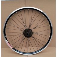 26Inch241 Inch Bearing Mountain Bike Wheel Set Aluminum Alloy Rim Bicycle Rim Variable Speed Double 