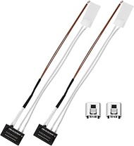 The Lord of the Tools 2 Sets 3D Printer Ceramic Heating Thermistor with Mounting Clip 24V 48W Heatin