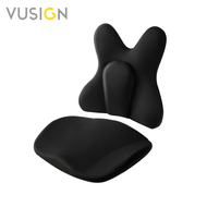 Vusign เบาะรองเก้าอี้ เบาะรองนั่ง เบาะรองหลังเพื่อสุขภาพ ลดอาการปวดเมื่อย พยุงแผ่นหลัง รองรับสรีระ C