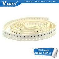 300pcs 0603 Chip Fixed Resistor SMD Resistor 1% 47K ohm 473