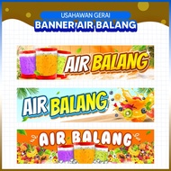 BANNER KHEMAH GERAI JUALAN | AIR BALANG | MOJITO | LAICIKANG | CENDOL | READY DESIGN