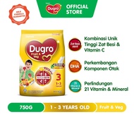 Dumex Dugro Step 3 Fruit & Veg Growing Up Milk Formula 1-3 years (750g) (Susu, Milk Powder, 奶粉)