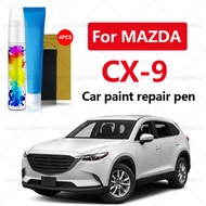 Car Paint Repair Pen For 2006-2025 Mazda CX-9 Paint Scratch Repair Accessories 4PCS White 51K Blue 4