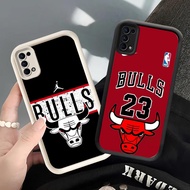 YS-43 Chicago Bulls NBA Shockproof Casing for OPPO A5 A5i Reno 4 5 6 Find X3 Lite Realme C65 Narzo N