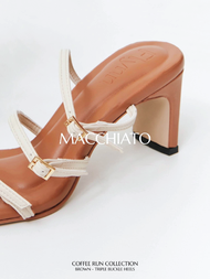 Flynn - Coffee run รองเท้าส้นสูง 2.5 นิ้ว นุ่มสบายไม่เมื่อย (รองเท้าส้นสูงไซส์ 42 รองเท้าผู้หญิงไซส์