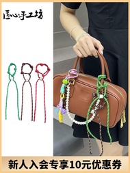 Craftsmanship Workshop Suitable For Miumiu Style Bowling Bag Lanyard Accessories Portable Briefcase 