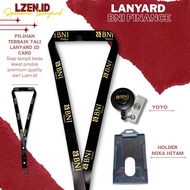 GANTUNGAN BLACK BNI FINANCE ID CARD HOLDERTALI | BNI FINANCE BLACK ID CARD LANYARD READY TO SHIP THR
