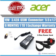 Acer 19V 3.42A 65W 5.5mm x 1.7mm Aspire Laptop Notebook Power Adapter Charger