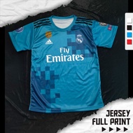 Jersey Real Madrid Third 3rd 2017 Full Printing Custom