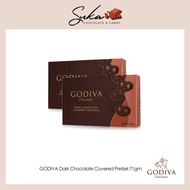 BUNDLE (71gm x 2boxes) GODIVA Dark Chocolate Covered Pretzels Best Bfr.01/09/2021