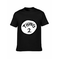 T-shirt lelaki Thing 1 dan Thing 2 tshirt Wanita t shirt