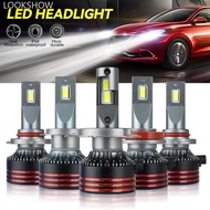 LOOKSHOW 1PC H1 H7 H11 H4 H3 9005 9006 LED Car Headlight LED Lamp High and Low Beam Bulbs Automobile