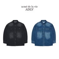 [acme de la vie] ADLV LOGO RECYCLE COTTON DENIM SHIRT JACKET