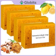 READY STOCK Kojic Turmeric Face Soap, Kojic Soap, Face Cleansing Soap, Turmeric Face and Body Soap, 