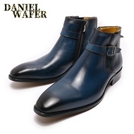 Chelsea Boots Spring Men's Genuine Leather Men's Short Boots Men's Shoes chelseaboots Chelsea Boots 