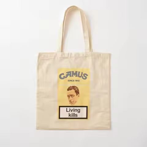 Philosopher Albert Camus Cotton Canvas Bag Handbag Unisex Tote Designer Grocery Women Shopper Fashio