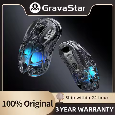 GravaStar Mercury M2 Wireless Gaming Mouse with 26,000 DPI, PAW3395DM Sensor -79g Lightweight Hollow